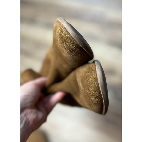 Steve Madden Drape Boot Chelsea Bootie Tan Brown Suede Western Size 10 Women’s - Picture 4 of 9